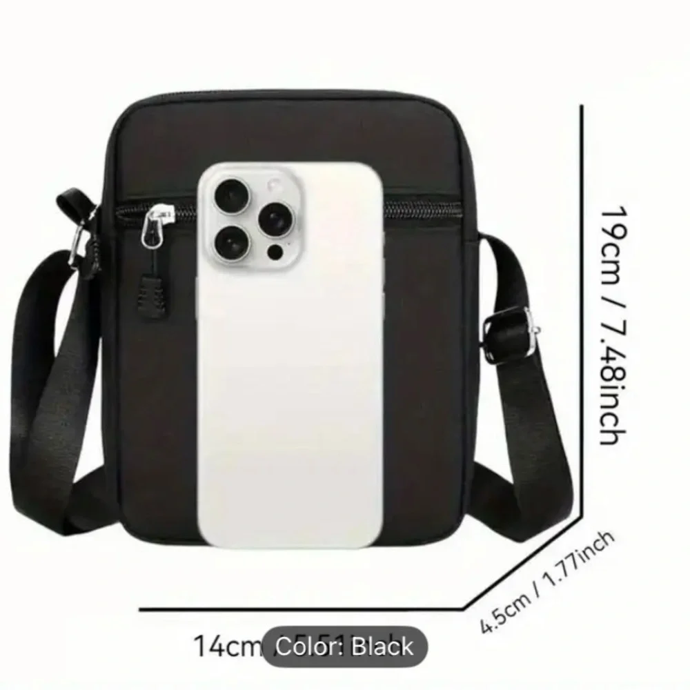 Black K-Pop Messenger Bag